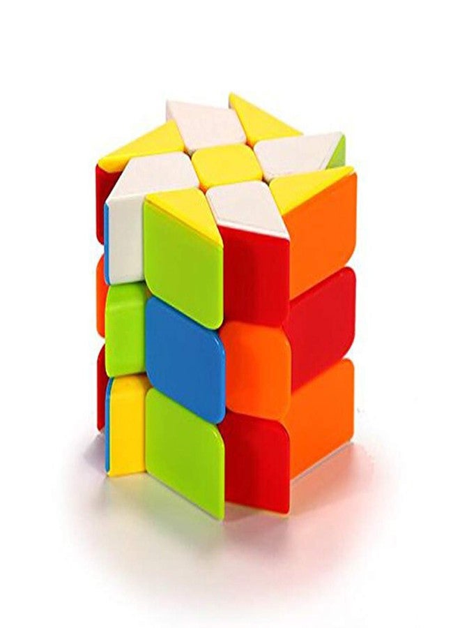 Kiditos MoYu Windmill Cube 3x3 Shape Mod Twisty Puzzle Stickerless Cube, Multicolour - Image 3